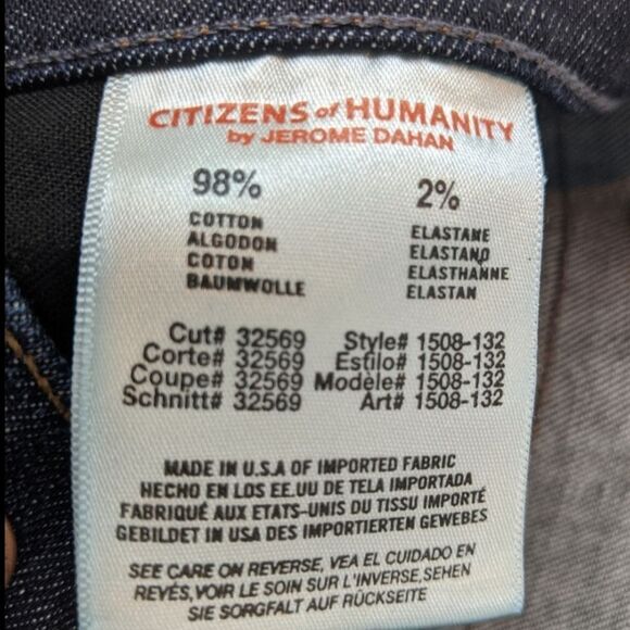Citizens of Humanity Dark Blue Denim Jeans  Size 26 - Picture 4 of 7